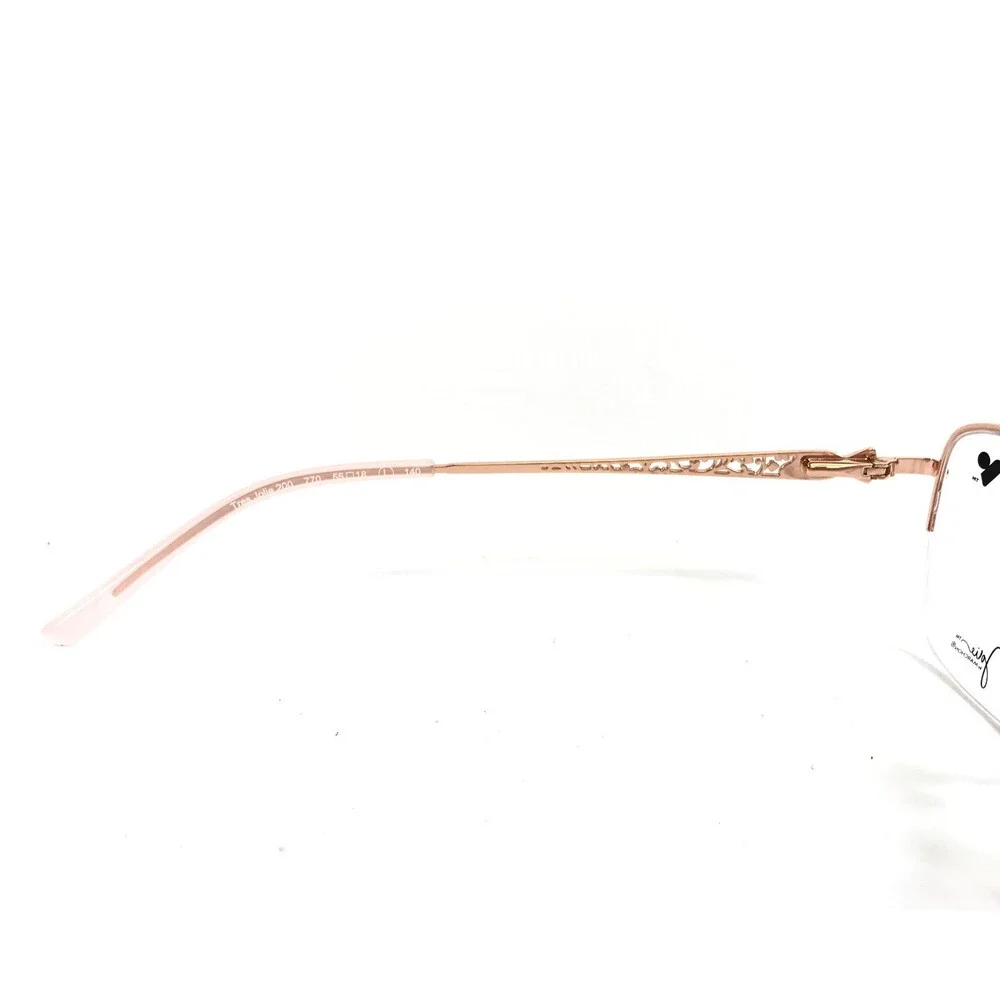 Tres Jolie Eyeglasses Frames 200 770 Rose Gold Cat Eye Half Rim 55-18-140